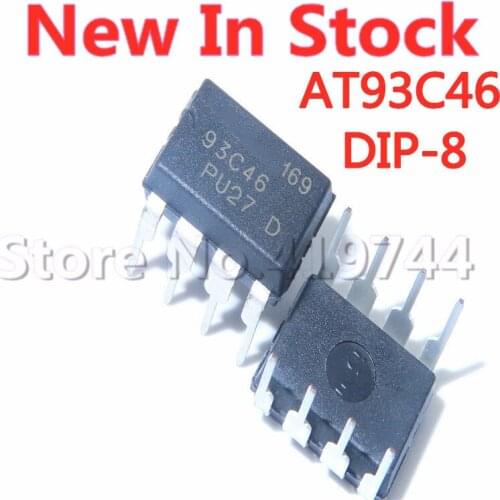 5PCS/LOT 93C46 AT93C46 DIP-8 Memory Serial EEPROM IC In Stock NEW original IC