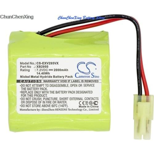 Cameron Sino 2000mAh Battery XB2950 for Euro-Pro Shark V2945, V2945Z, V2950, V2950A