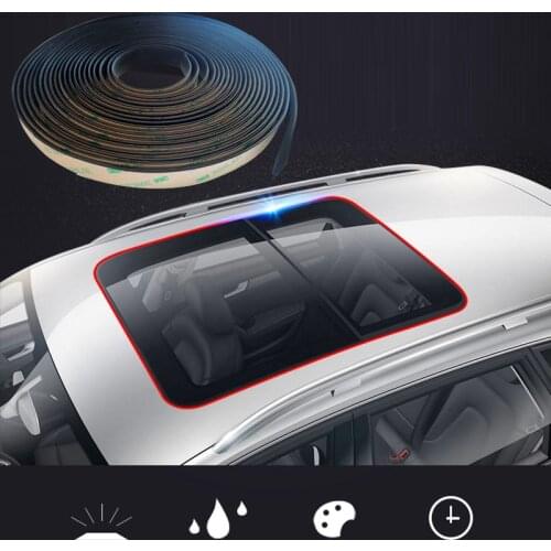 Car Rubber Sealing Strips Auto Protector Seals Sticker Roof Window Edge Rubber Sealing Strip Noise Insulation Accessories