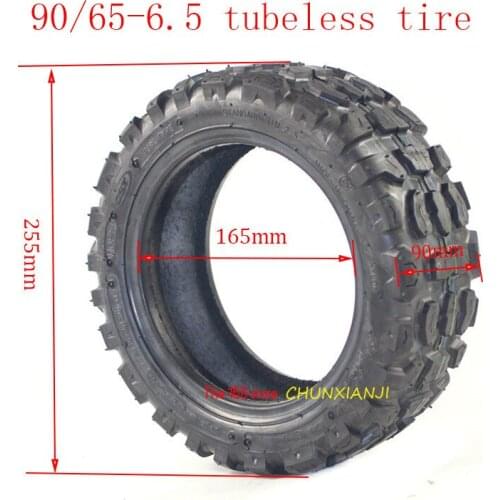 CST Pneumatic vacuum Tire for Electric Scooter Cross-country tyre 90/65-6.5 tubeless tire
