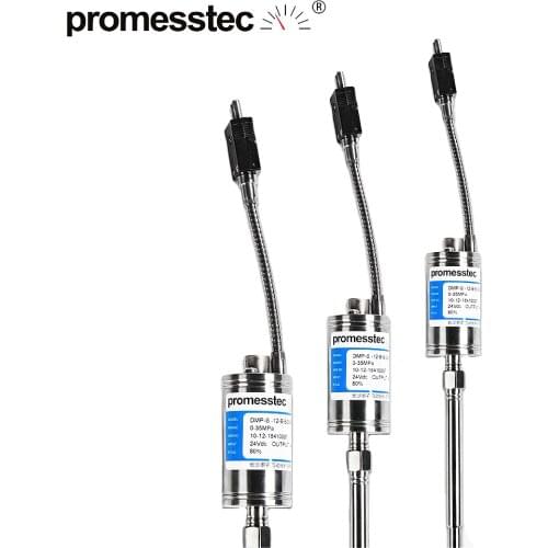 Promesstec DMP Flexible Stem Melt Pressure Transmitter Pressure Sensors Output 4-20mA 35MPa