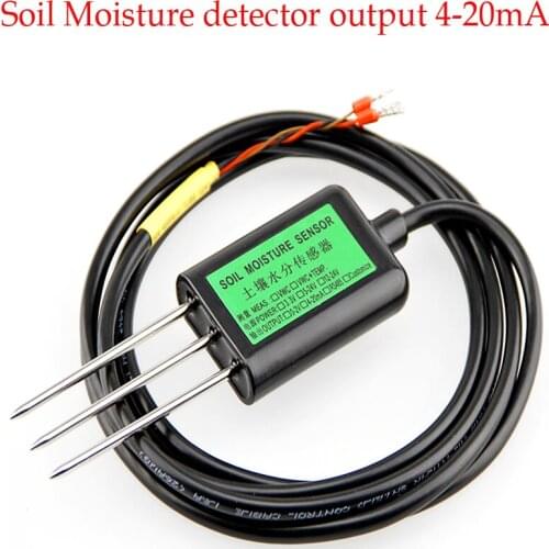 Soil Moisture detector output 4-20mA moisture tester range 0-100% with temperature measurement outdoor work Soil moisture sensor