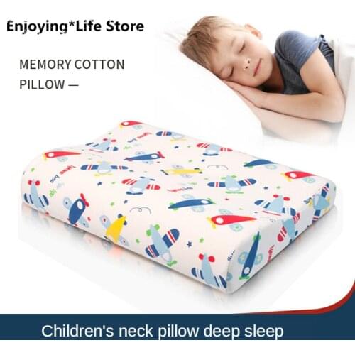 Memory Foam Children Pillow 3-8 Years Old Cute Children Four Seasons Universal Kindergarten Cartoon Bed Pillow