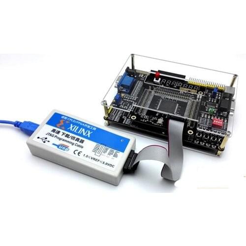 AD/DA Xilinx Spartan6 FPGA Development Board XC6SLX9-TQG144 + Xilinx Platform Cable USB Download Integrated Circuits