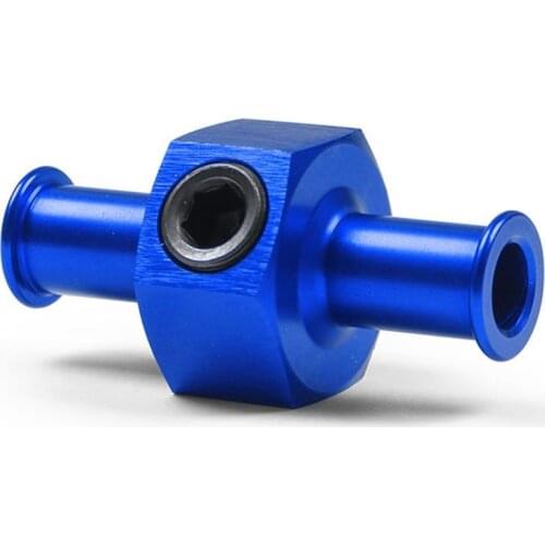 Fuel Nitrous Pressure Gauge T Universal Adapter 3/8\" Hose 1/8\" Npt Port Blue High Quality Material Durable Turbo Chargers