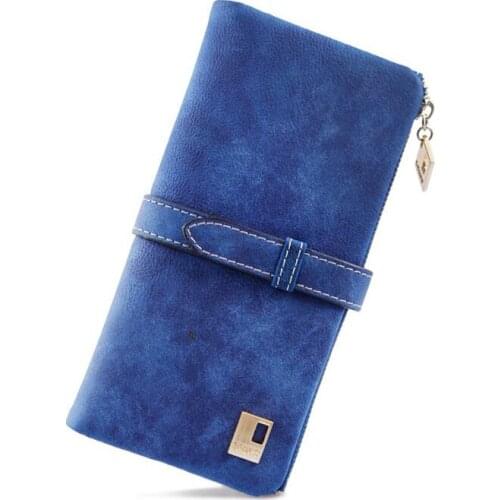 Fashion Women Wallets Hasp Lady Handbags Clutch Coin Purse Cards Holder Soft Matte PU Leather Woman Wallet Moneybags Burse Bags