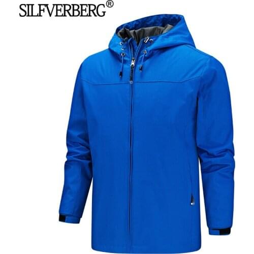 Men Windbreaker Jacket Waterproof Hooded Cycling Coat Male Clothing Autumn Winter Outdoor Traveling Sportswear Plus Size Coats