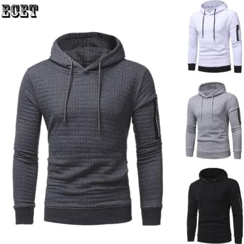New casual solid color mens hoodie jogger fitness sports pullover streetwear outdoor running workout top mens clothing