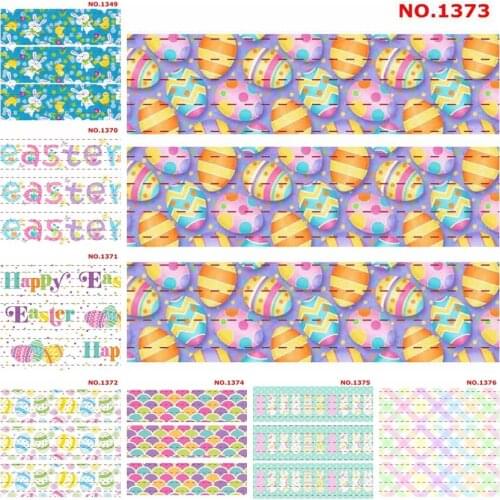 NEW 50 yards Easter days ribbon printed grosgrain ribbons free shipping