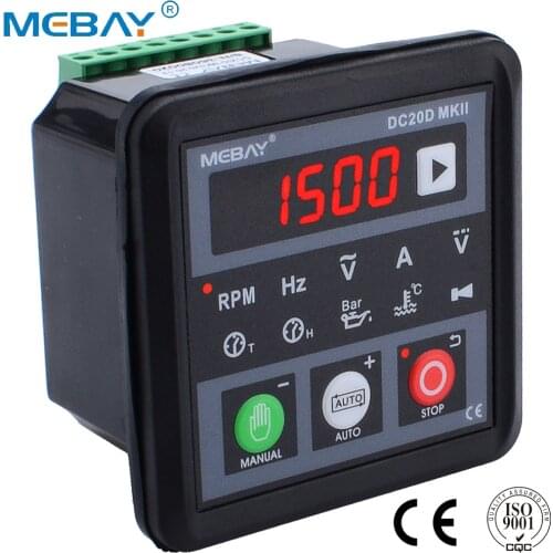 New DC20D MKII Genset Controller Upgrade Version for Diesel/Gasoline Engine or Generator with RS485 Communication Port 12006020