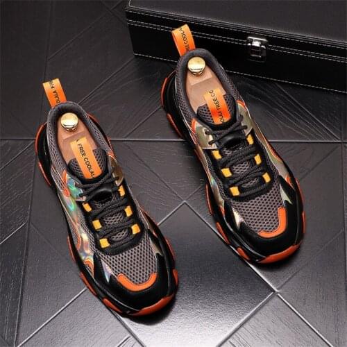 New Style Luxury Designers Leather Sport Shoes Lightweight lace-up Running Sneakers Men Tennis Male Walking Footwear 170