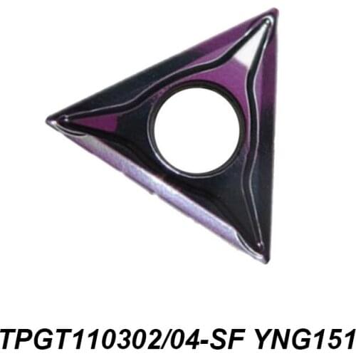 Original TPGT 110302-SF TPGT110302-SF TPGT110304-SF YNG151 CNC Milling Cutter Insert Cylindrical Turning Tool Carbide Insert