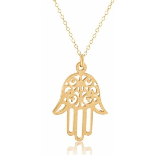 Fatima Hand Evil Eye Necklaces & Pendants Arabic Muslim Christian Jewish Jewelry Lucky Charm Chain Choker Collier Femme Bijoux