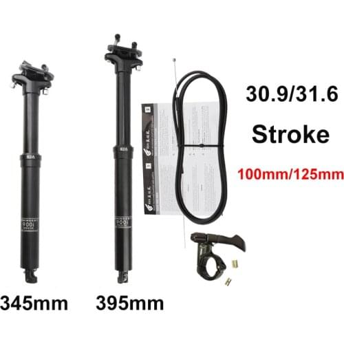 Mountain Bike Lifting Seatpost KS 900i Adjustable Height 0.9/31.6*395mm Remote Control Cable Hydraulic Seat Post Cycling