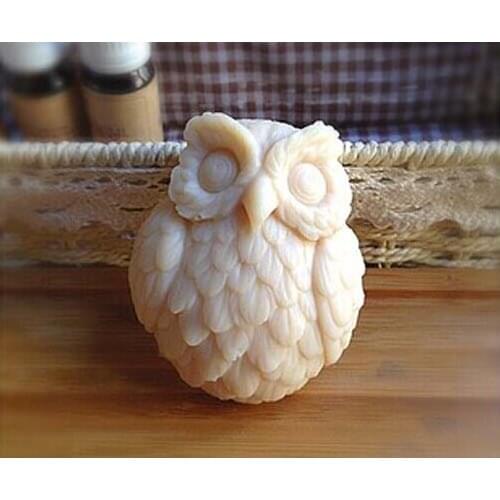 Owl Silicone molds owl soap mold owls silicone soap molds owls silica gel die bird Aroma stone moulds Christmas candle mould