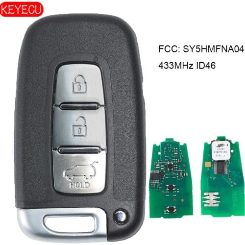 KEYECU Smart Remote key Keyless Entry Fob 3 Button 433MHz With ID46 Chip for Kia K2 K5 New Sportage