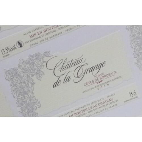 Textured sticker label custom logo printing