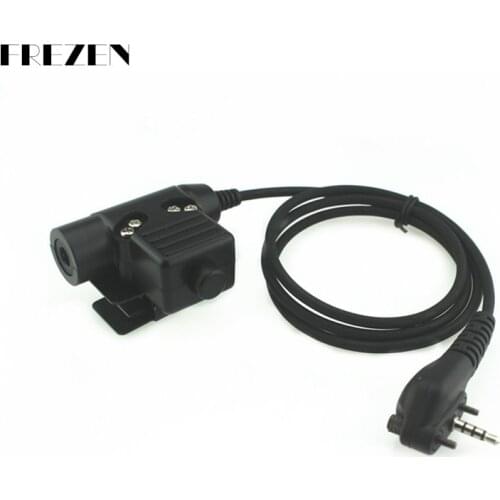 U94 PTT Cable Plug Military Adapter Z113 Standard Version for Walkie Talkie Vertex Standard VX131 VX230 VX231 VX261 Radios