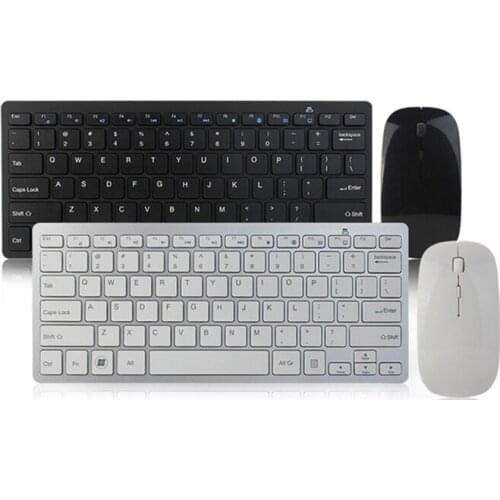 Ultra-Thin Compact Portable Small 2.4ghz Wireless Keyboard And Mouse Combo Computer Kit Set For Pc Windows Xp Vista 7 8 10