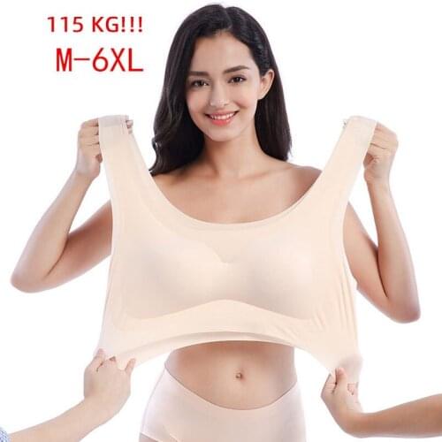 Large Plus Size Sports Bra Women Seamless Bralette Female Without Underwire One Piece Vest Sleep Bra Girls Lingerie Tube Tops