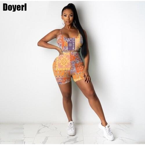 Co Ord Set Women Summer Two Piece Set Shorts Paisley Bandana Print Crop Top and Biker Shorts Matching Sporty Set Tracksuit 2021