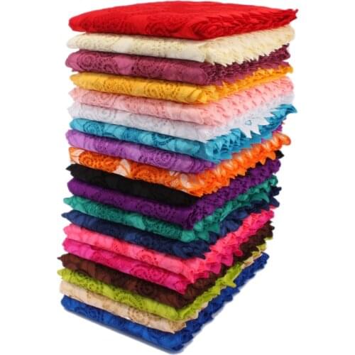 10Y 18cm Fashion Tulle Knitted Lace Stretch for Women Garment Weave Mesh Flower Lace Trimming Ribbon for DIY Hair Accessories