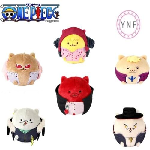 10CM Stuffed Anime One Piece Plush Dolls Shankusu Donquixote Doflamingo Corazon Marco Pendant Toys Birthday Gifts For Children