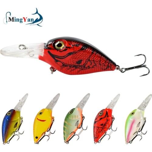 5 Colors Crankbait Diving Wobblers Minnow Fishing Lure Hard Baits 9.5cm 18g Artificial Bait High Quality Fishing Tackle