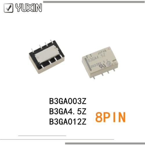 5PCS/LOT 100%NEW Power Relay B3GA003Z 3VDC B3GA4.5Z 4.5VDC B3GA012Z 12VDC 8PIN alternative AGQ200A4H G6K-2F-Y-4.5V