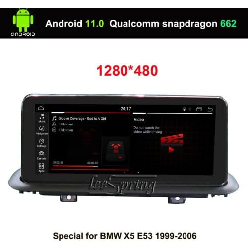 10.25 inch Android 11 Car GPS Navigation for BMW X5 E53 1999-2006 Car Multimedia Player with Wireless Carplay Android Auto