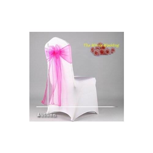 Free Shipping to US 130 Premium Hot Pink Wedding Chair Sashes