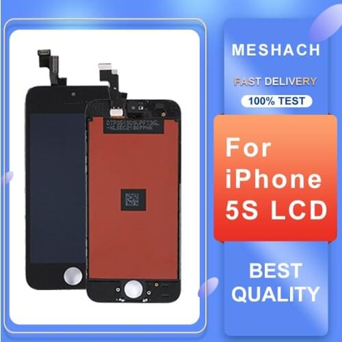No Dead Pixels High Quality LCD Refurbished For iPhone 5S Display 3D Touch Screen Parts Digitizer Assembly Replacement Perfect