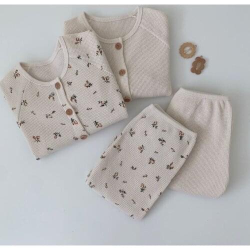 Home Clothes For Baby Girls And Boys Long Sleeve Spring Autumn Toddler Pajamas Soft Comfortable Infant Clothes