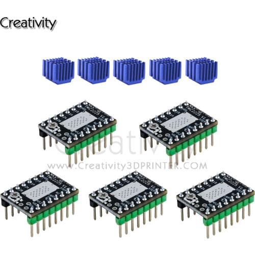 5PC TMC2225 Stepper Motor Driver Replace TMC2208 TMC2209 StepStick 3D printer parts ultra silent For SGen_L Gen_L Robin Nano