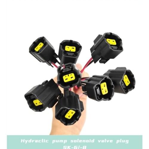 Hydraulic pump solenoid valve plug Use For KOBELCO EXCAVATOR SK135 200 210N250 350-6E -8 High temperature resistance