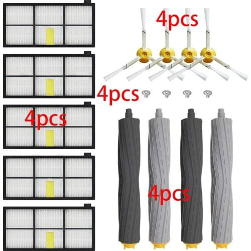 New Debris Extractor brush,HEPA Filter,Side Brush Kit For iRobot Roomba 800 870 880 980 vacuum cleaner Accessories parts