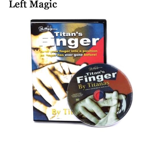 Paul Harris Presents TitanS Finger (Twist) (DVD + Gimmick) Close-Up Magic Tricks Street Stage Magic Props Illusion Accessories