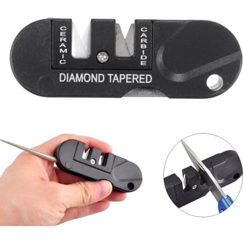 Tungsten Ceramic Carbide Knife Pocket Diamond Tool Scissor Whetstone Sharpener Sharpen Fish outdoor multi Hook Camp Multipurpose