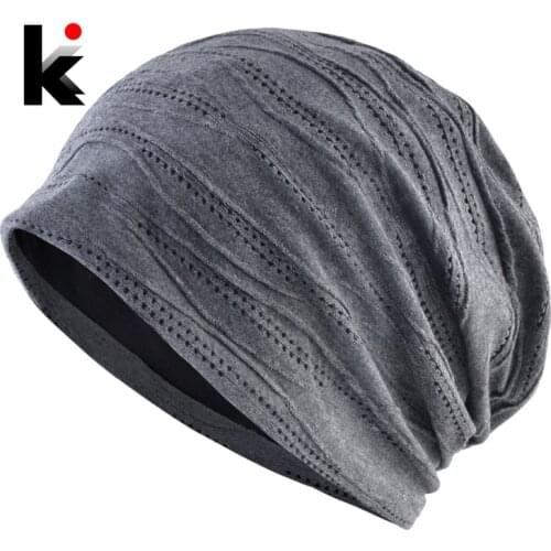 Breathable Beanies Knitted Mesh Hat Spring Summer Thin Skullies Beaneis Women Men Outdoor Casual Solid Color Bonnet Caps Gorras