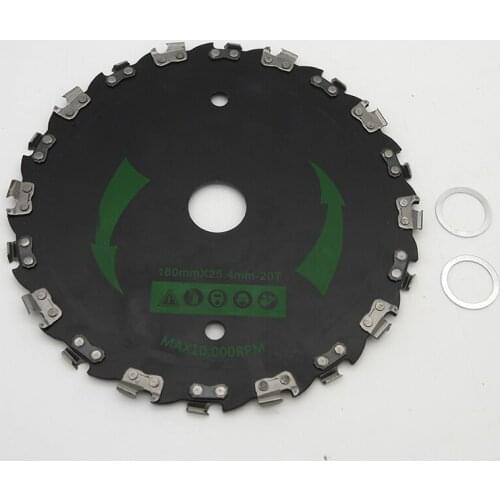 180mm 20 Teeth Weeding Brushcutter Blade Lawn Mower Trimmer Head 10000 RPM Lawnmover Head Cutting Trees Shrub Garden supplies