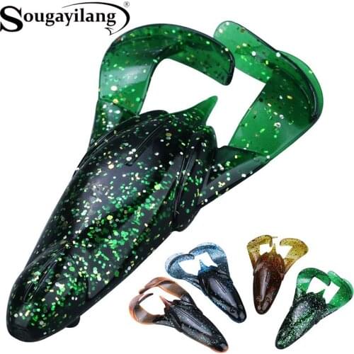 Sougayilang 2Pcs Soft Lobsters Fishing Lures 15g 100mm Monster Fishing Baits Salt Water/Fresh Water Carp Fishing Wobblers Tackle