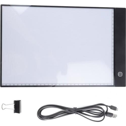 A4 LED Art Board Light Pad Tracing Drawing Table Board 3-mode Dimming Separate Type LED Tracing Board