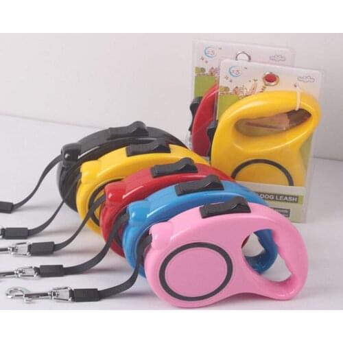 3M/5M Retractable Dog Leash Traction Rope Walking Training Puppy Extending Leashes Adjustable Dog Collar For Small Medium Dogs