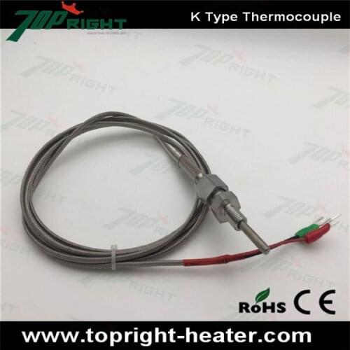 High temperature range K type thermocouple sensors dia.4mm