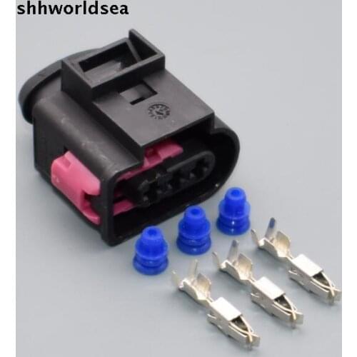 Worldgolden 2/5/30/100sets Fuel Rail Pressure Sensor Plug Connector for VW Tiguan Passat Golf 6 Skoda Octavia Yeti 4D0 971 993