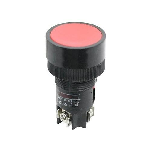 XB2-EA145 600VAC 10A 3 Terminals SPDT Momentary Red Round Push Button Switch