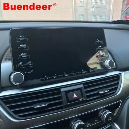 Buendeer for Honda Accord LX 7-Inch Navigation Screen Protector HD Clear Navigation Tempered Glass film Car Accessories (2018 )