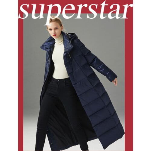 2020 New Ladies Long Down Jacket Womens Super Long Knees Long Duck Down Jacket winter coat black navy