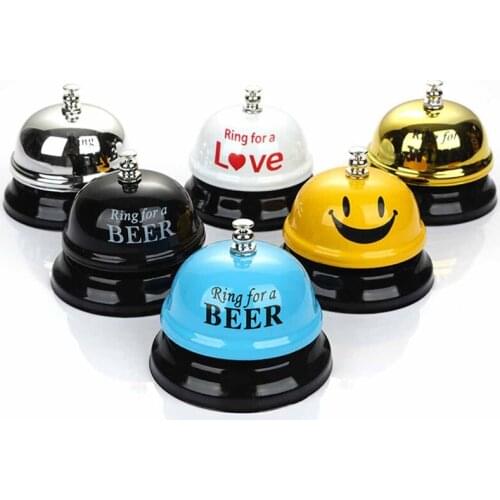1PC Restaurant Service Call Bell Hotel Counter Desk Bell Ring Metal Reception Restaurant Kitchen Bar Service Call Desk Call Bell
