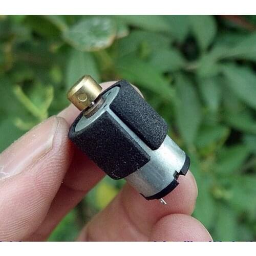 10pcs/lot, 12*20mm 3V 6V vibrating motor with brass eccentric shaft 1220 micro DC motor for massager